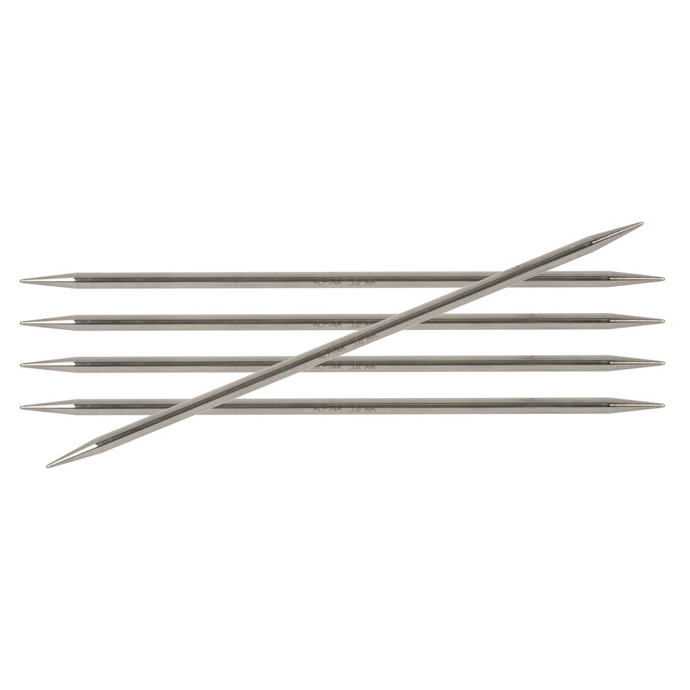 Спицы чулочные 5-ти компл. ⌀5.0 мм, 20 см, Alpina SIL-05