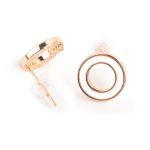 Швензы 12х12 мм, 10 шт (5х2 шт), 03 под золото, белый, Zlatka FMK-H13