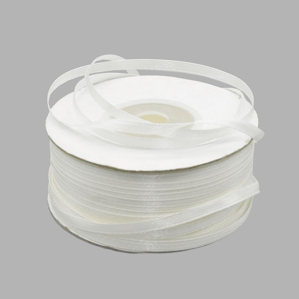 Лента атласная 1-сторонняя 30.0 мм / 100±2 метров, 411006, шампань, Globus