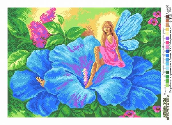 Рисунок на канве Матренин Посад 37х49 - 0680 Дюймовочка