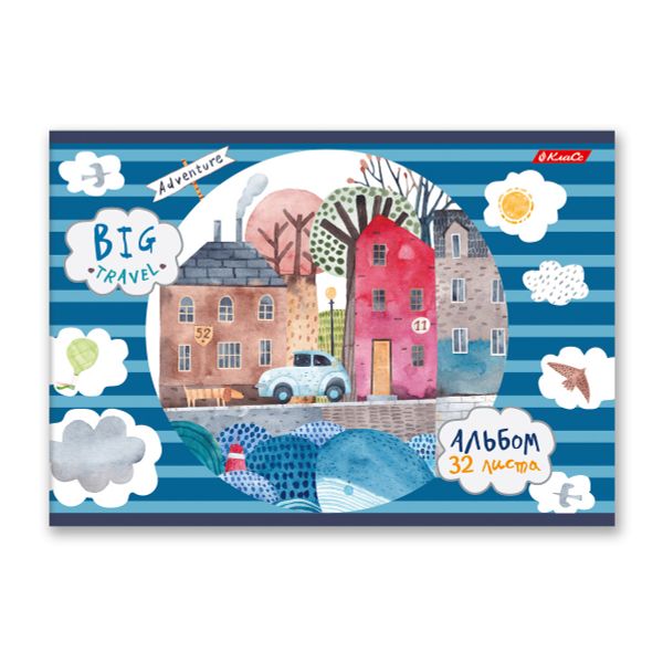 Альбом для рисования, мат. ламинация, 100 г/м², A4 29х20.5 см, 32 л. на скобе, 5 шт, 000215 Пиратский остров, Светоч 32АЛСК4_2_3_9