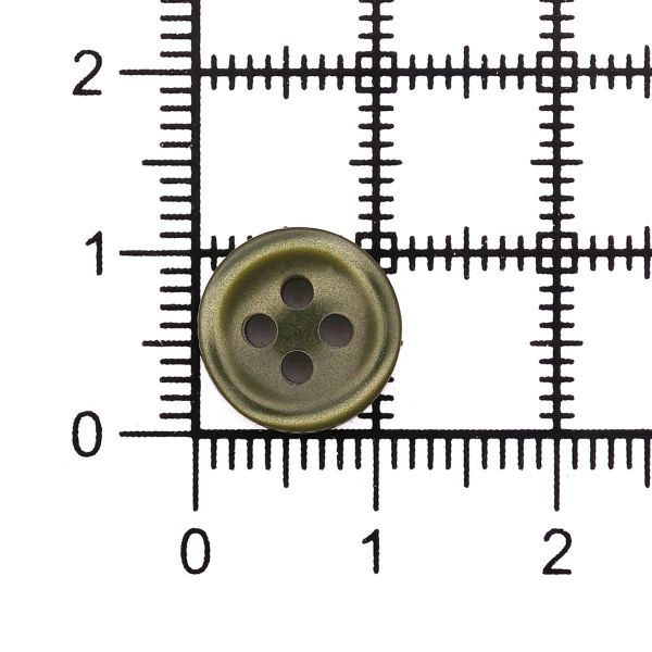 Пуговицы 4 прокола 18L=11 мм, col.06 оливковый, 72 шт, CBM-127