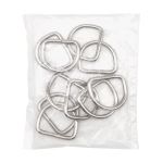 Полукольцо сварное металл внутр. 35.5 мм (внешн. 45.5х40 мм, ⌀5 мм), 10 шт, никель, Р-06-05В(242-01)