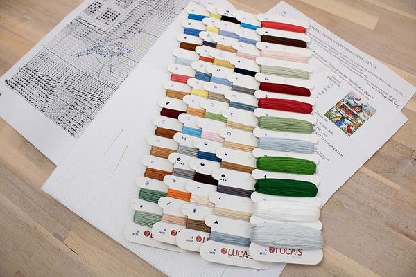 Набор для вышивания нитками Luca-S, Кормушка для птиц 25х33 см