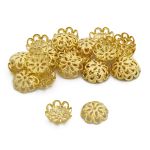 Шапочка для бусин 4AR205, 12мм 30 шт/упак, Astra&Craft (Золото)