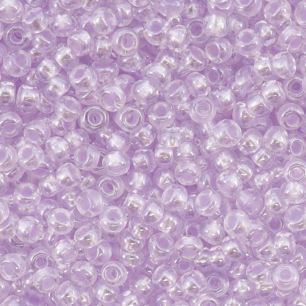 Бисер Preciosa прозрачный с перламутр. цвет.центром, круг.отв., 100 г (5х20 г), (382PV)331-19001/10/0