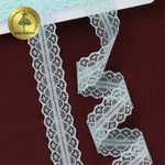 Кружево отделочное в стиле "трикотаж" 30 мм, диз. 277, цв.08 мята, уп. 27,4 м