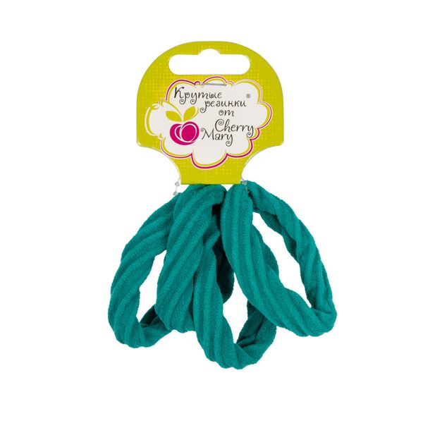 Набор резинок для волос R6026, 20 шт, №03 бирюзовый, Cherry Mary R6026