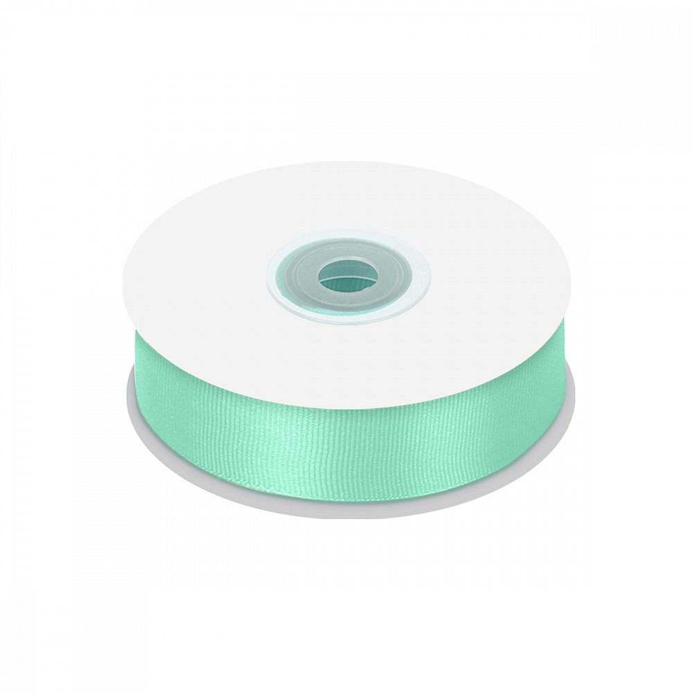 Лента репсовая (в рубчик) 25.0 мм цв. F199 мятный уп.22.86м (±1м)