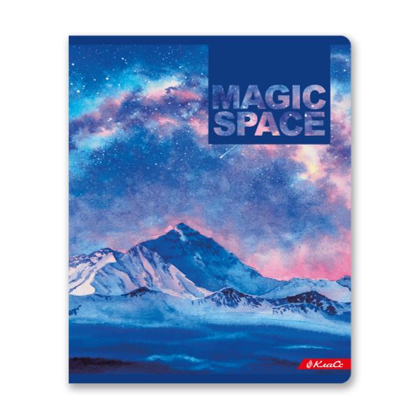 Тетрадь ученическая общая, A5+ 96 л. на скобе 65 г/м², белизна 100%, 5 шт, линия в термоусадочной пленке, 000353 Вселенная, Светоч 96ТСК5_1_3_2