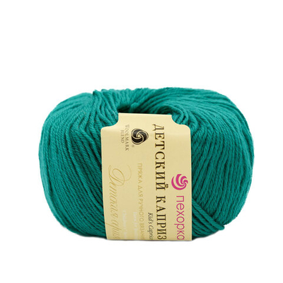 Пряжа Пехорка Детский каприз / уп.10 мот. по 50 г, 225 м, 335 изумруд