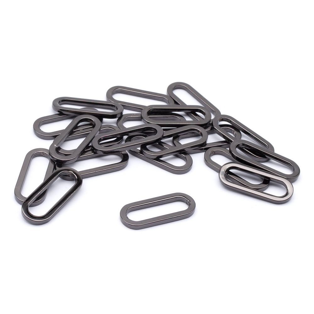 Рамка овальная металл 20 мм (чер.никель), ГНУ13818, 20 шт