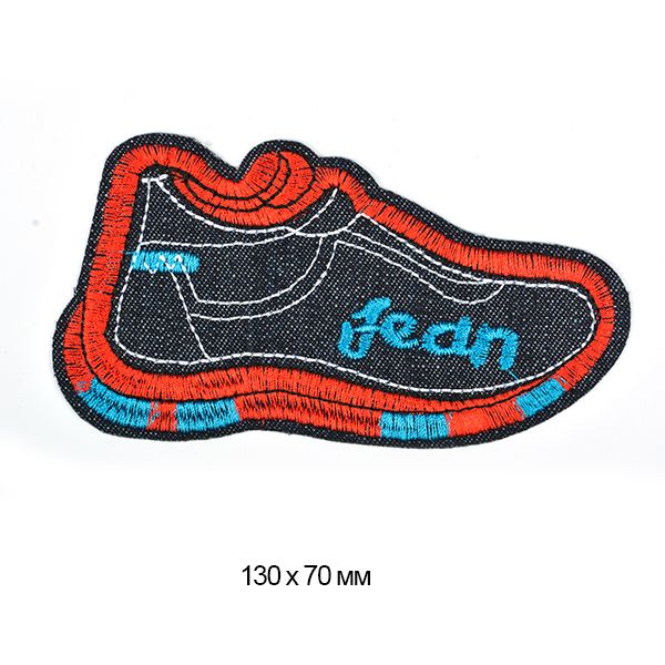 Термоаппликация джинсовые TBY.DEN.08 КЕДЫ 130х70 мм, уп.10 шт