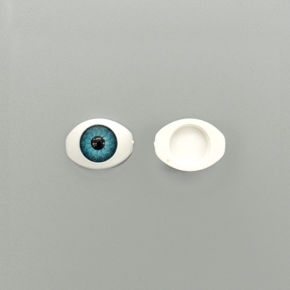Глаза для кукол и игрушек 20х15 мм, голубой, 10 шт