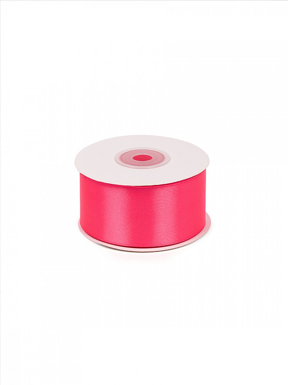Лента атласная 1-сторонняя 38.0 мм / 22.5±1 метра, 3080 ярк.розовый, Magic4Hobby