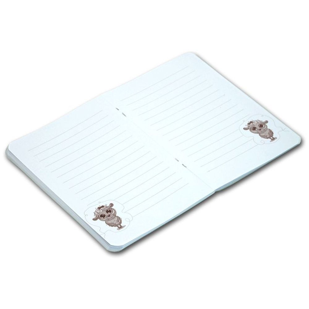 Записная книжка двойная обложка А6 32 листа с "Movie" эффектом "Милая овечка"