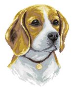 Алмазная (кристальная) мозаика Фрея, Преданный бигль, 30х37 см