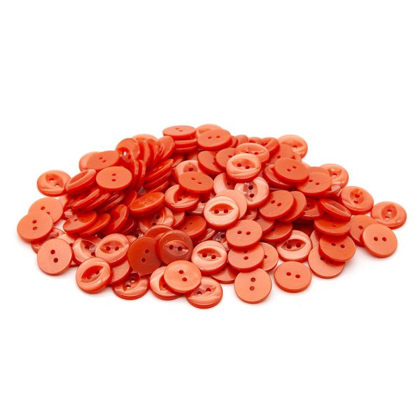 Пуговицы 2 прокола 28L (315 оранжевый), CX-2719, 144 шт