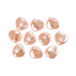 Бусины стекло под жемчуг 11х9.5 мм, фигурная, 10 шт, персиковый (peach), Preciosa 131-50-021