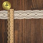 Кружево вязаное (тесьма) 34 мм / 10 метров, D1005 цв.02 молочный, Kruzhevo