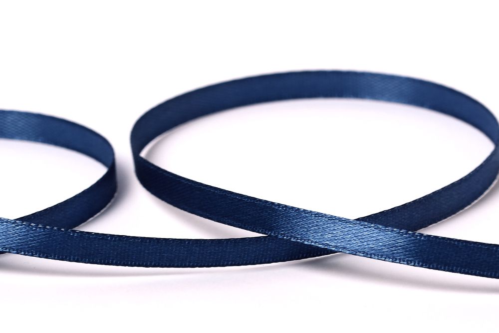 Лента атласная 1-сторонняя 6.0 мм / 33±2 метра, 116 т-синий, Gamma