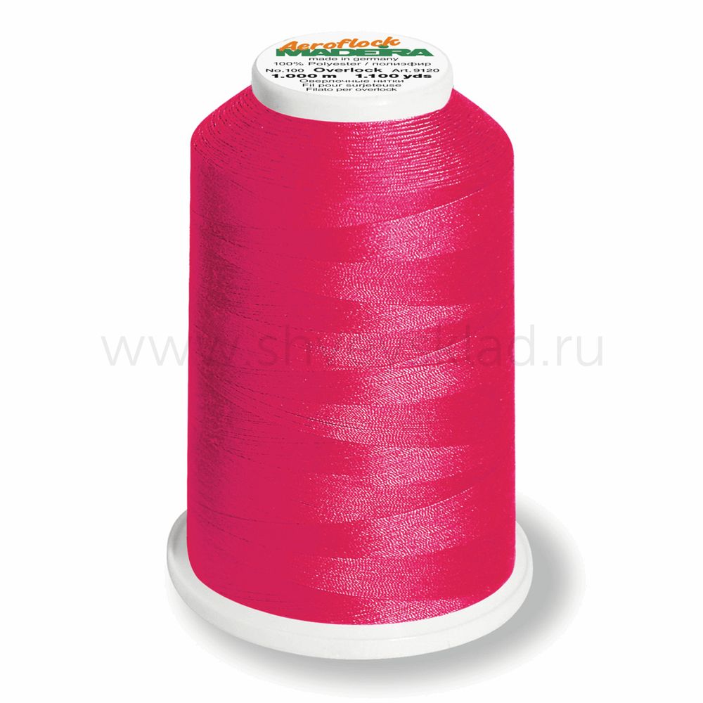 Нитки текстурированные Madeira Aeroflock №100, 1000 м, цв. 9907, 9120, 4 катушки