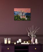 Алмазная (кристальная) мозаика Фрея ALPD-091, на подрамнике Замок в Альпах, 40х30 см