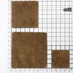 Набор заплаток пришивных из замши, квадрат 4см, 6см и 8см, с перфорацией, 3 шт, 100% кожа (32 кэмел), 59402