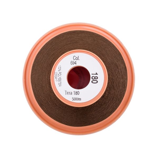 Нитка филаментная особопрочная Gutermann Tera 180, 5000 м, 704172, 694 темно-каштановый, 1 катушка
