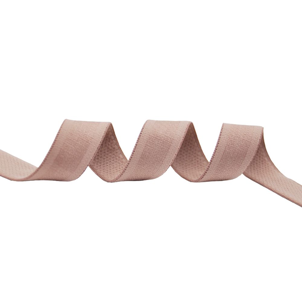 Резинка бельевая (бретелечная) атласная 18.0 мм / 25 метров, пыльно-розовый