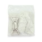 Пряжка-застежка 18 мм никель мет, 4 шт