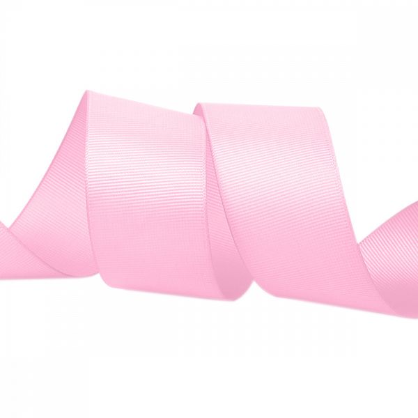 Лента репсовая (в рубчик) 38.0 мм / 22.8±1 метра, F133 розовый, Magic4Hobby