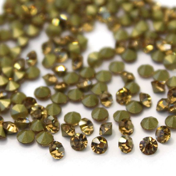 Стразы конусовидные риволи 2,5мм, ss8, 432 штук (стекло) (221)