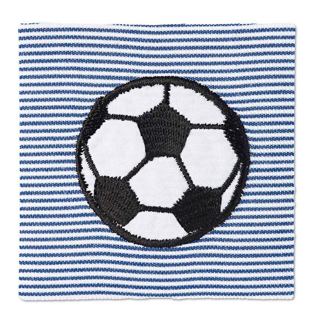 Термоаппликация Футбольный мяч на цв.синий/цв.белый ткани 1шт, Prym