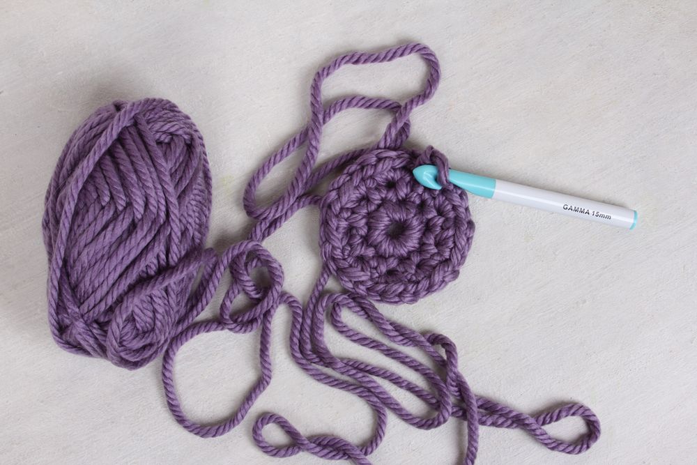 Крючок для вязания ⌀20 мм, 17 см, пластик, в чехле, Gamma PCH