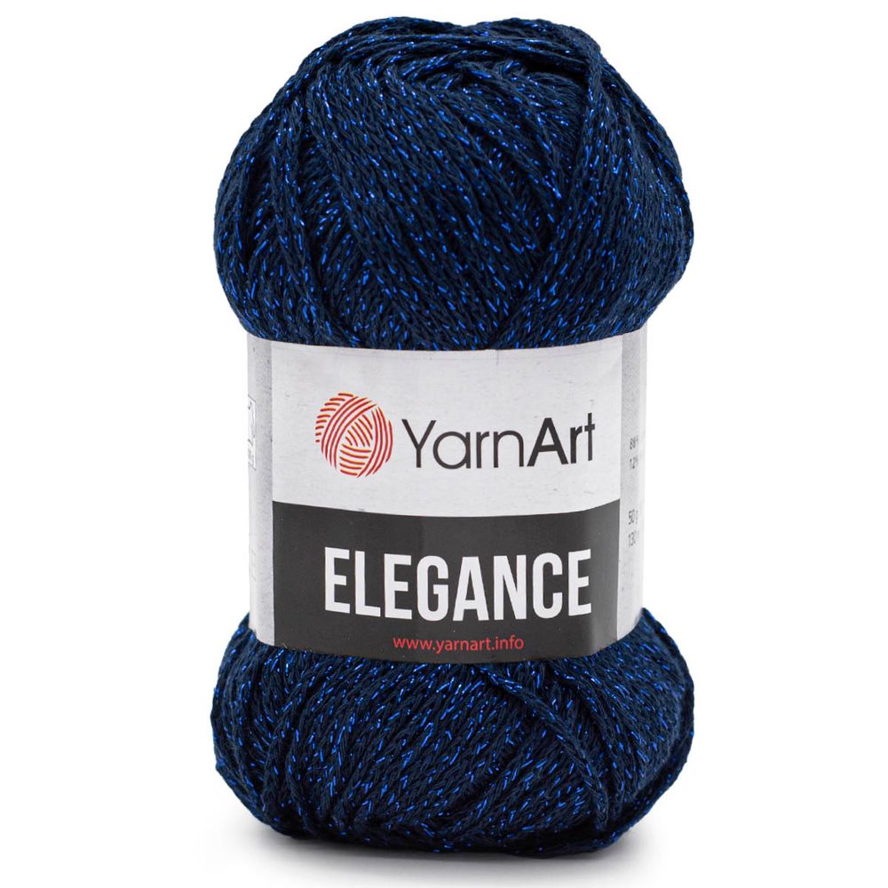 Пряжа YarnArt (ЯрнАрт) Elegance / уп.5 мот. по 50 г, 130 м, 105 темно-синий