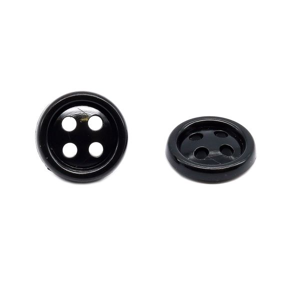 Пуговицы 4 прокола 14 мм, ПС, черный, КЛ14-4, 1000 шт