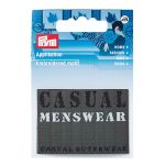 Термоаппликация Джинсовый ярлык прямоугольный CASUAL MENSWEAR, черный цв, Prym