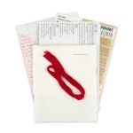 Набор для вышивания нитками Panna, Сердце из слов, 18.5х16.5 см