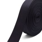 Стропа (ременная лента) 50 мм / 30 метров, толщ. 1.0 мм, [42 г/пог.м], 100% п/э, 005 черный