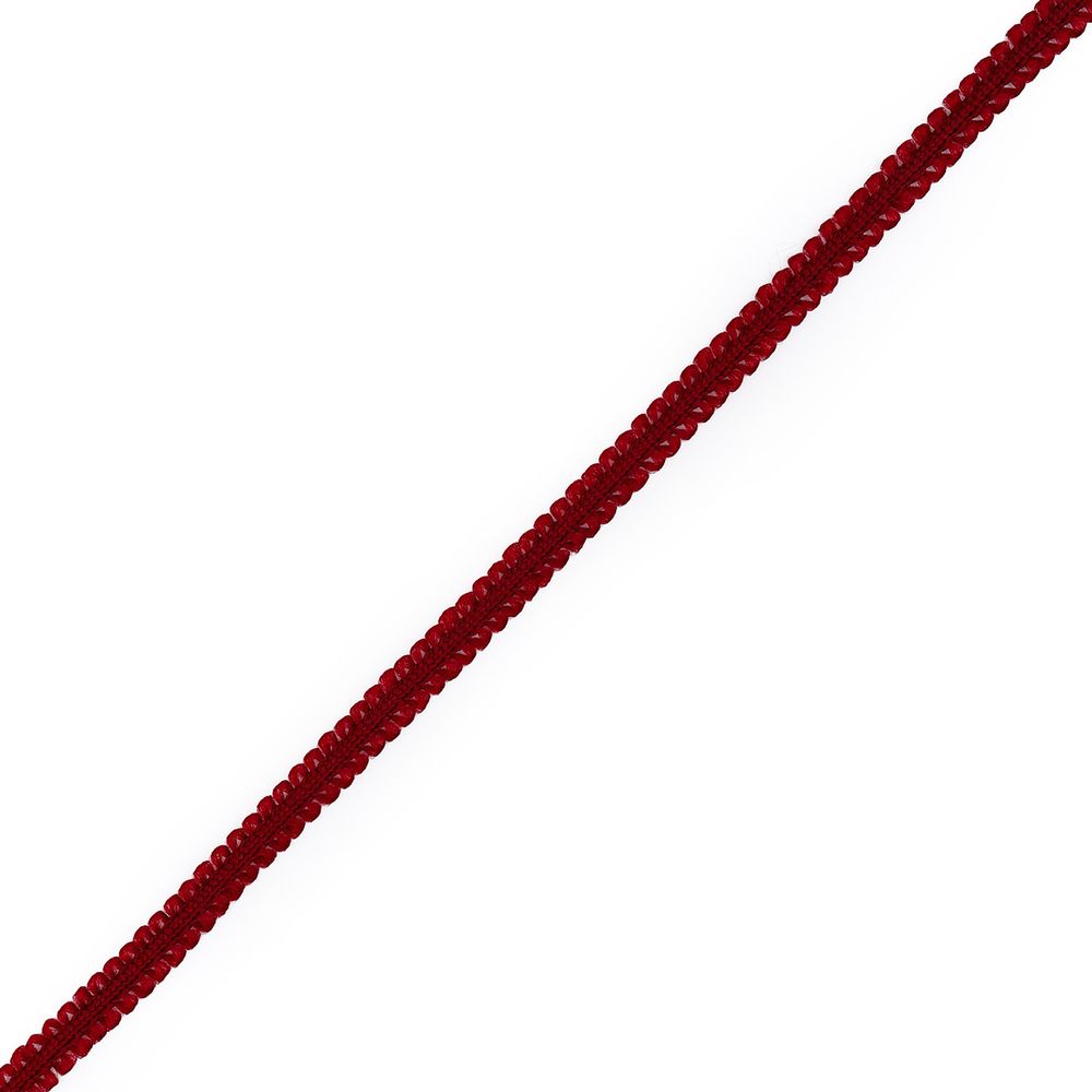 Шнур отделочный сороконожка ⌀5.0 мм / 30 метров, бордо, С873