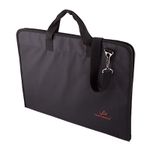 Папка на молнии А2 77х58х2 см, 100% нейлон, узкая/ черный SHY-02, Vista-Artista