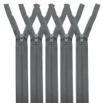 Молния трактор Arta Т6 (6 мм) 1 зам., разъем., 80 см, цв. 196 дым, уп.5 шт