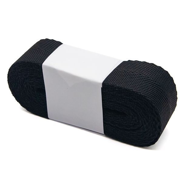 Стропа (ременная лента) 25 мм / 5х2.5 метра, толщ. 1.0 мм, [15.1 г/пог.м], 100% п/п, 20 черный