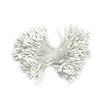 Тычинки для искусственных цветов 6см (белый)