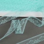 Кружево отделочное в стиле "трикотаж" 20 мм, диз. 1669 цв.08 мятный, уп.27,4м