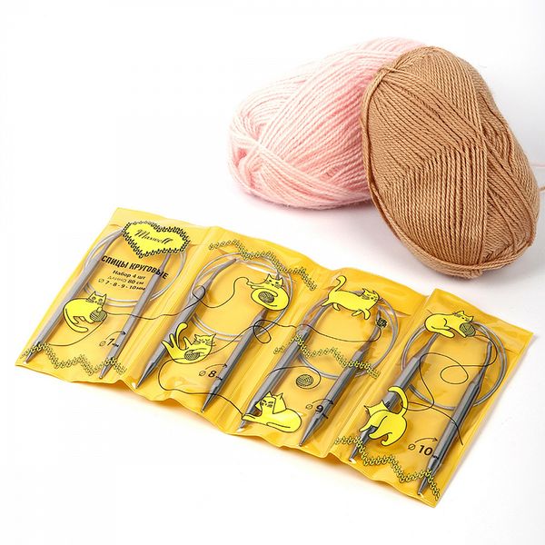 Набор круговых спиц Maxwell Gold 4 шт длина 80см 7-8-9-10мм