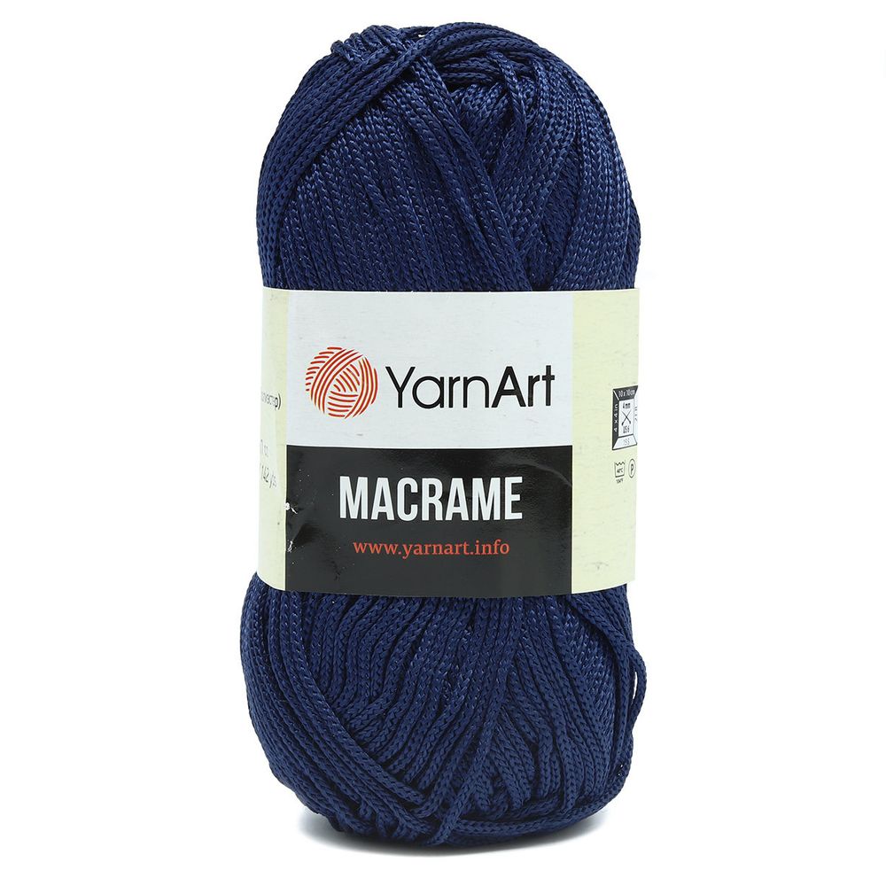 Пряжа YarnArt (ЯрнАрт) Macrame / уп.6 мот. по 90 г, 130м, 162 фиолетовый джинс