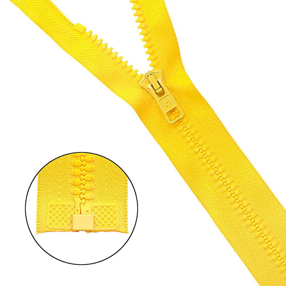 Молния трактор Arta Т6 (6 мм) 1 зам., разъем., 75 см, цв. 162 мимоза, уп.5 шт