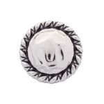 Пуговицы на ножке 36L=23 мм, металл, Silver (серебристый), 10 шт, MP01